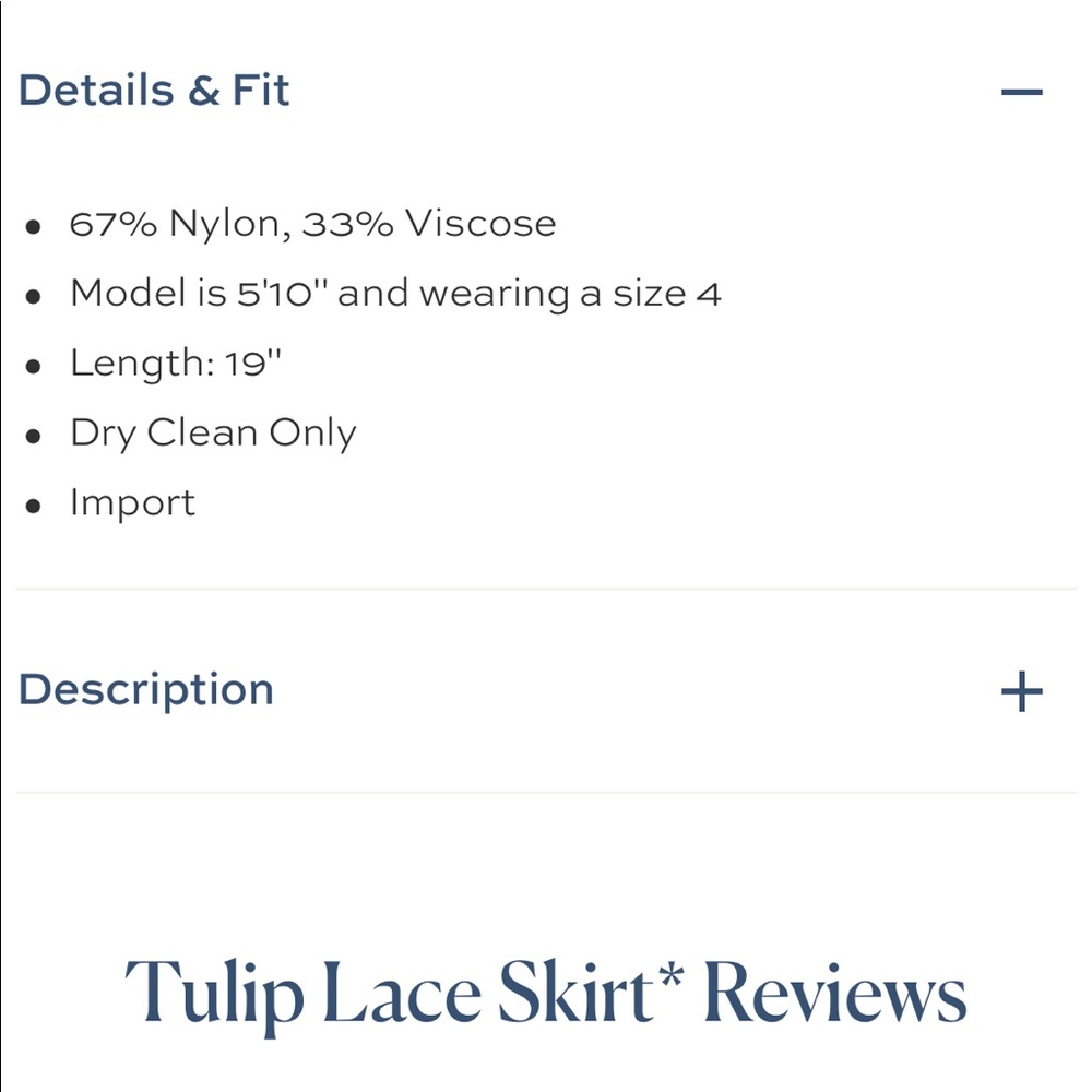 NEW • Draper James • Tulip Lace Mini Skirt Blue - Picture 3 of 6